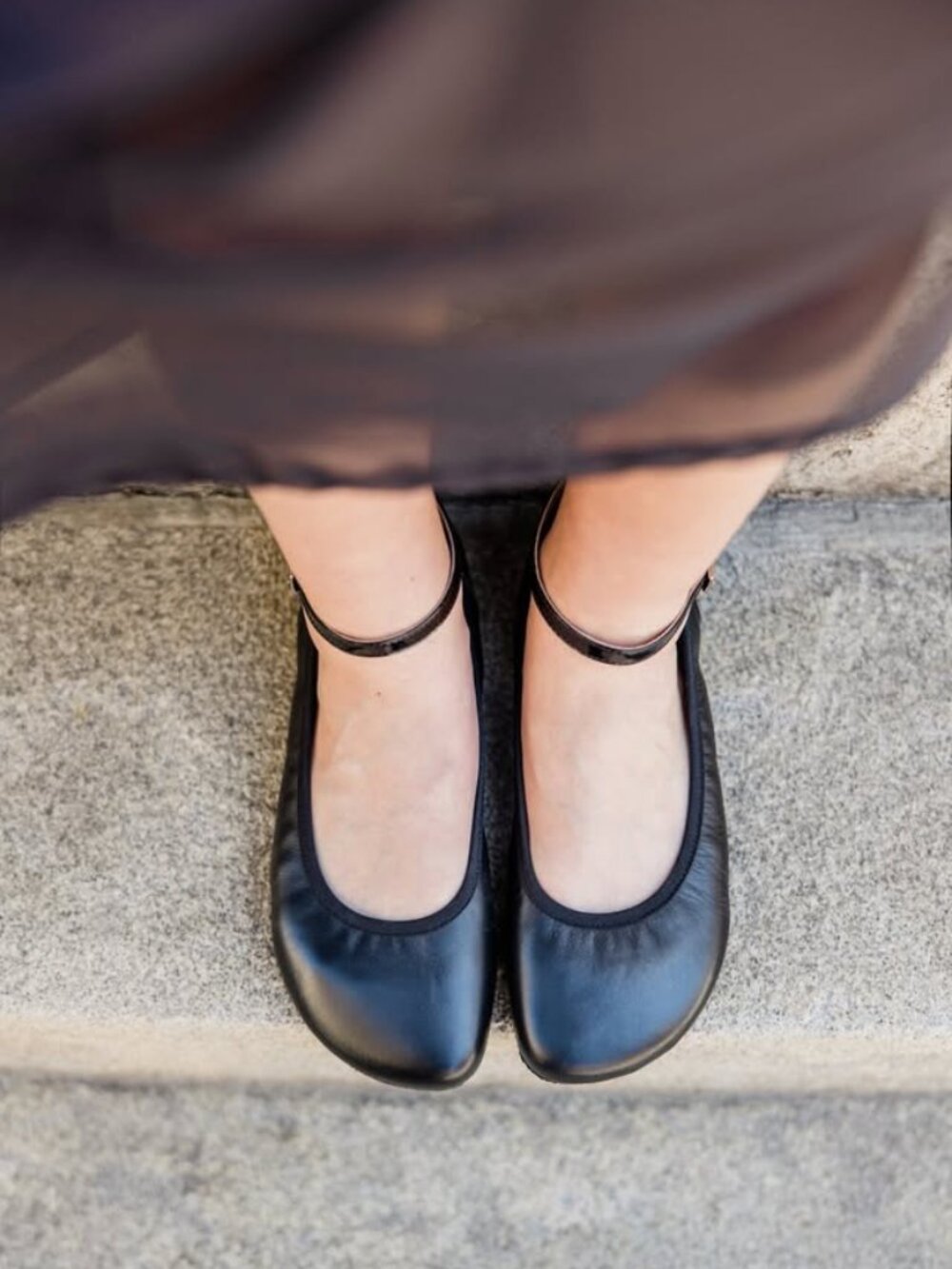 Shapen Tulip 3.0 barefoot ballet flats Black Leather 38 W